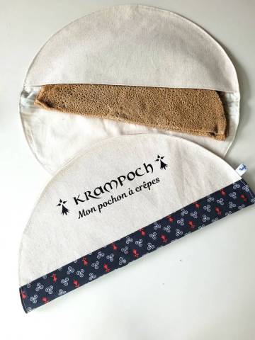 Krampoch® sac de conservation des crêpes noir et rouge