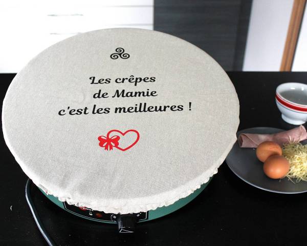 Protge billig - housse pour crpire Les crpes de mamie c'est les meilleures !