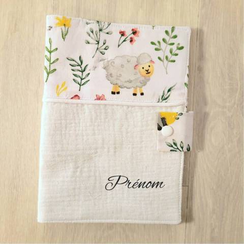 Protège carnet de santé mouton