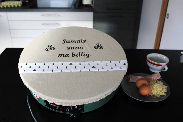 Protège billig - crêpière Krampouz Breizh blanc