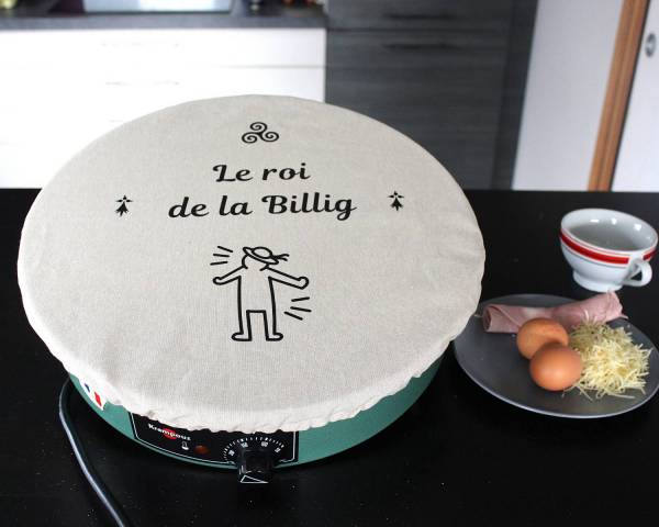 Protège billig - Housse pour crêpière Le roi de la billig