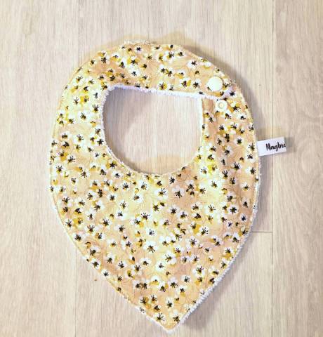 Bavoir Bandana pour Bb Fleuri Cration Artisanale Bretonne