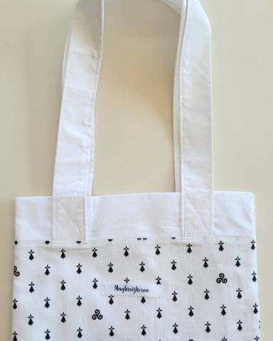 tissu breton blanc