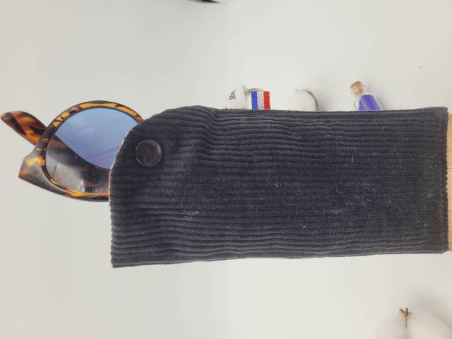 Etui lunettes Velours noir