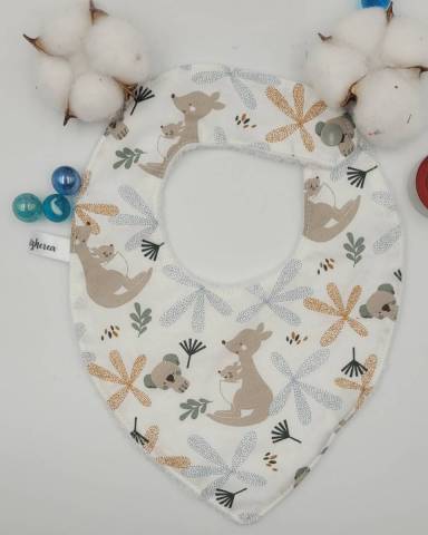 Bavoir Bandana pour B�b� �kangourouCr�ation Artisanale Bretonne